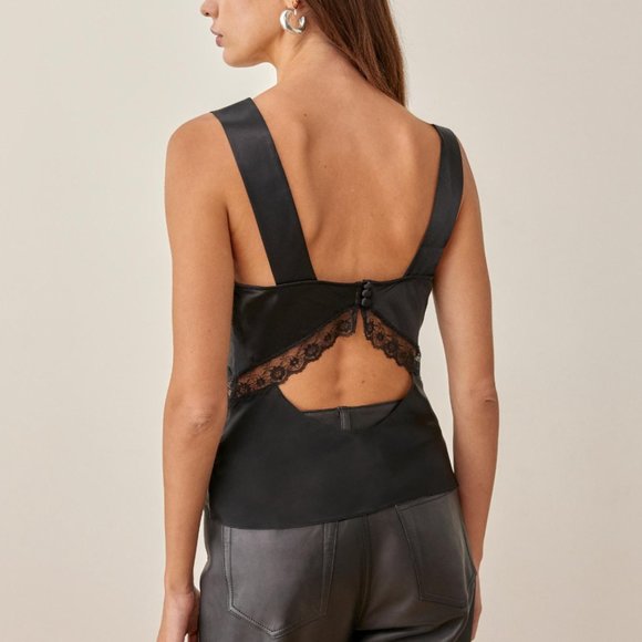 Reformation Vendome Top - Black - Picture 2 of 6